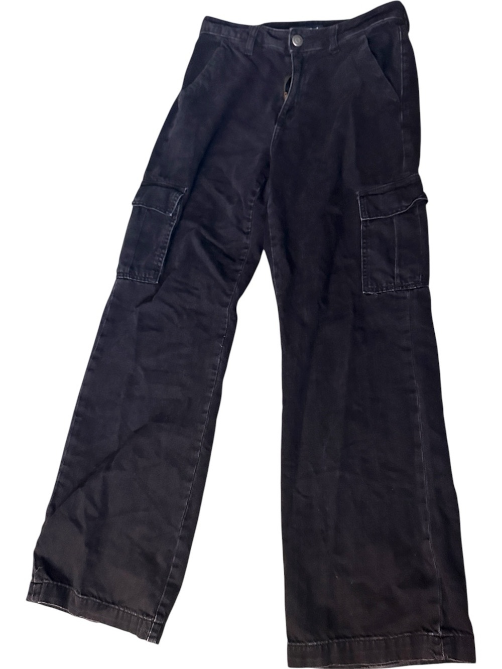 Aeropostale Wide Leg Black Cargo Jeans 
8 regular